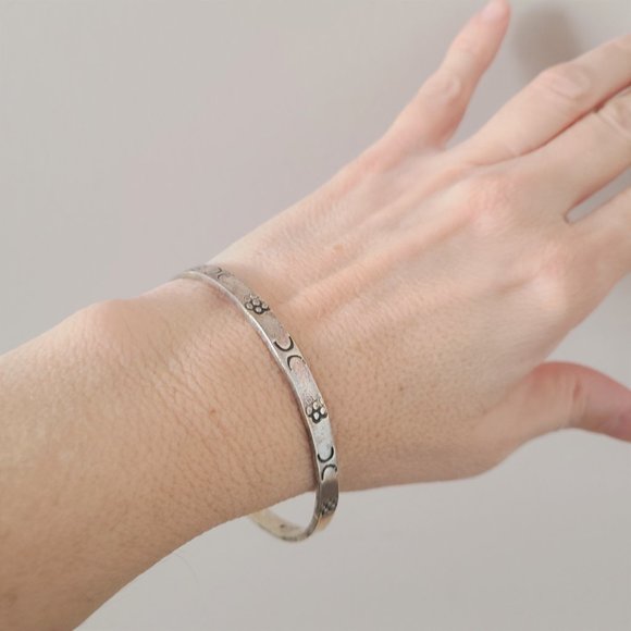 Sterling silver 925 bangle. - Picture 2 of 6